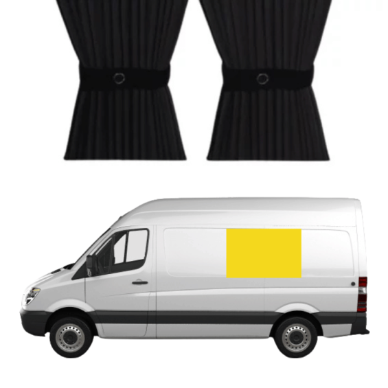 Rideau occultant pour fenêtre milieu gauche - Mercedes Sprinter (Depuis 2006)