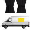Rideau occultant pour fenêtre milieu gauche - Mercedes Sprinter (Depuis 2006)