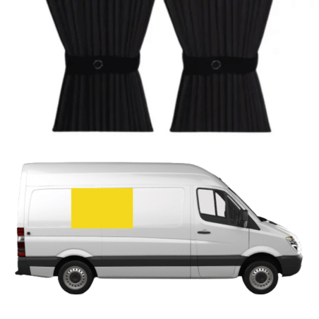 Rideau occultant pour fenêtre milieu droite - Mercedes Sprinter (Depuis 2006)