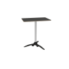 pack plateau de table stratifié gris graphite, pied de table 60cm, une embase, un tripod