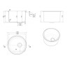 dimensions de découpe évier rond inox van aménagé