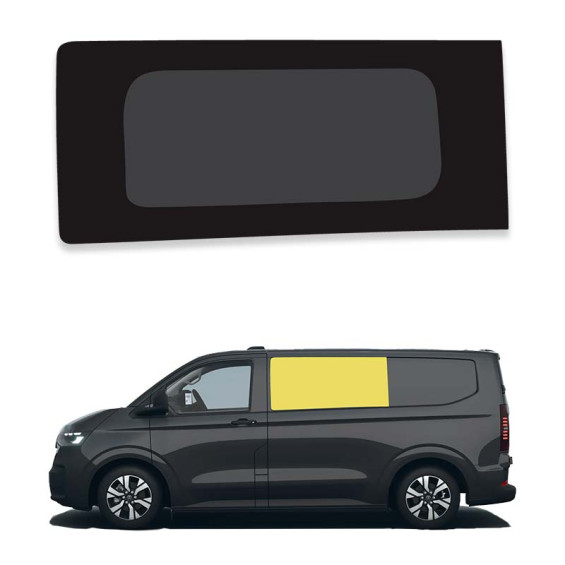 baie vitrée avant gauche volkswagen T7 2024 pour véhicule équipé d'une paroi fixe à gauche
