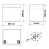dimensions batterie lithium 100ah van aménagé