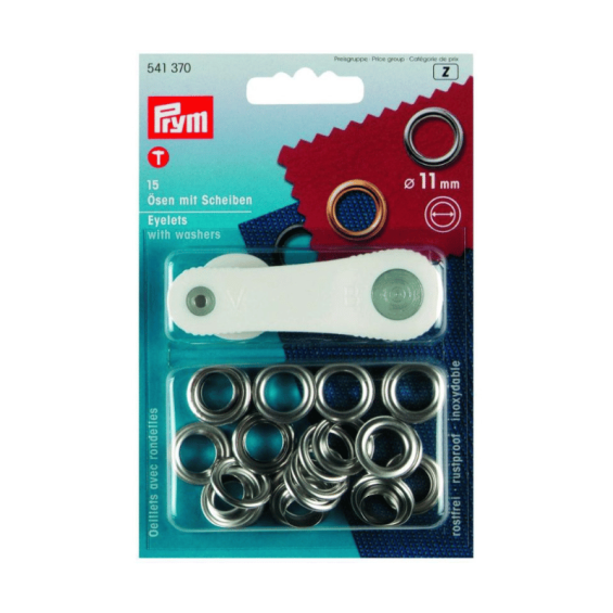 Oeillets laiton - PRYM 11 mm
