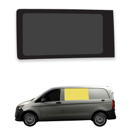 baie vitrée avant gauche pour mercedes vito 2014 équipé d'une paroi fixe à gauche