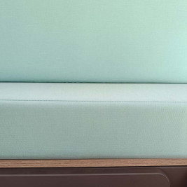 housses déperlantes vert menthe pour matelas 120cm van aménagé