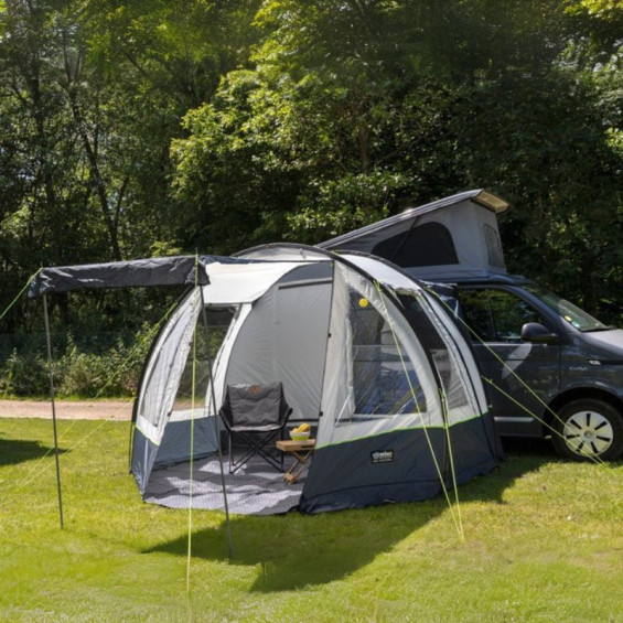La tente Tour Easy young 2 installée sur un van vue de droite