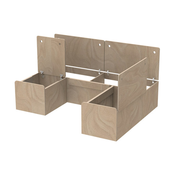Lit fourgon aménagé largeur 140 cm
