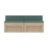 CombiBed Lit Peigne 130 cm avec rangements pour van aménagé
