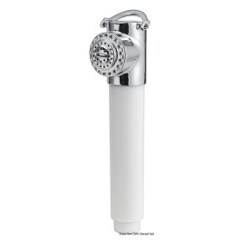 Le pommeau de douche vu de face