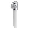 Le pommeau de douche vu de face