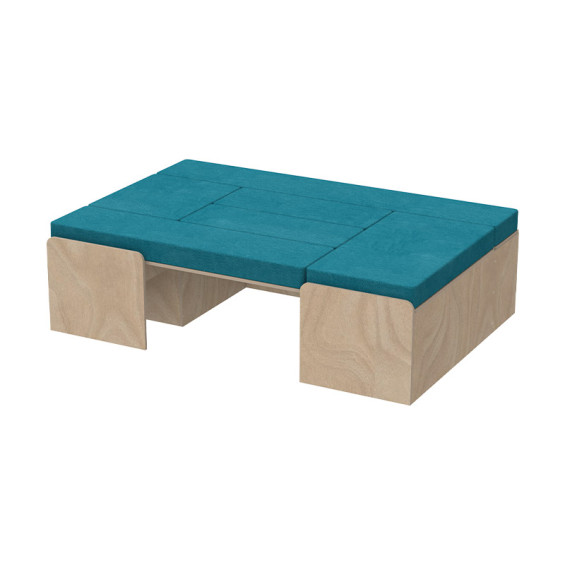 lit banquette Renault master 120cm bois naturel
