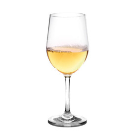 Le verre à pied à vin blanc