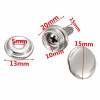Filetage de 15 mm pour bouton pression