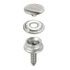 Bouton pression en trois parties
