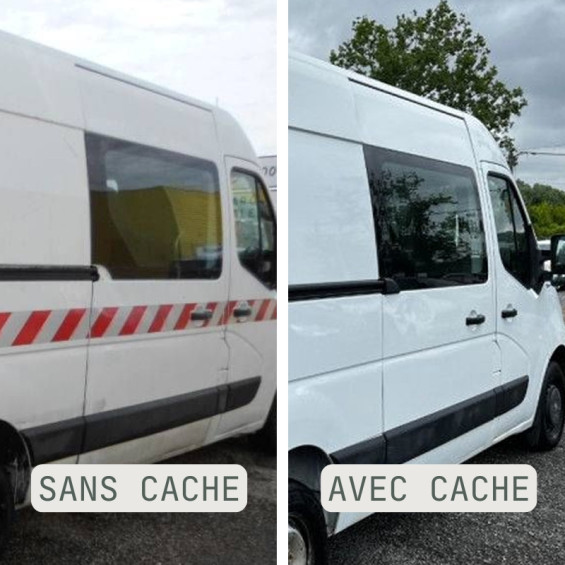 avant après cache de finition master