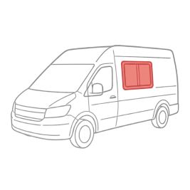 Renault Master 10 / Movano Coulissante L2 & L3 Gauche Porte coulissante Teinté + screen