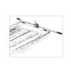 illustration de mise en place d'un plateau de table sur le rail de fixation