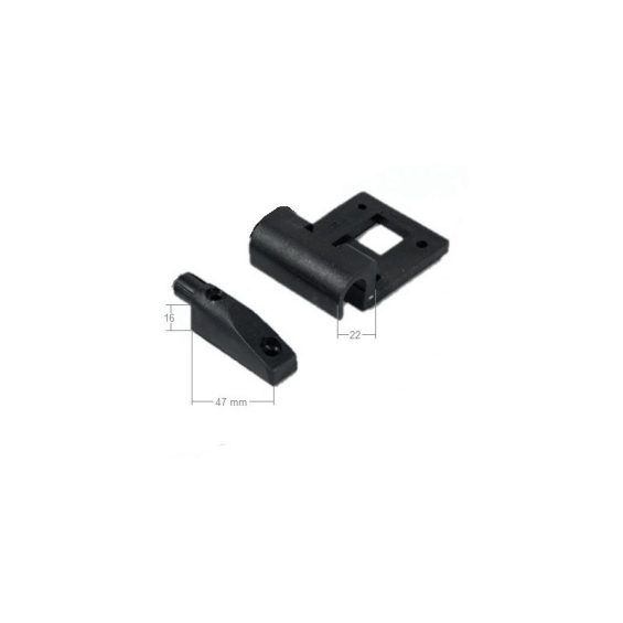 accroche de fixation et embout de fixation inclus avec le rail de fixation