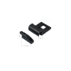accroche de fixation et embout de fixation inclus avec le rail de fixation