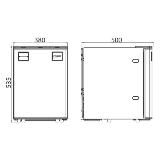 Frigo pour van 500mm de profondeur