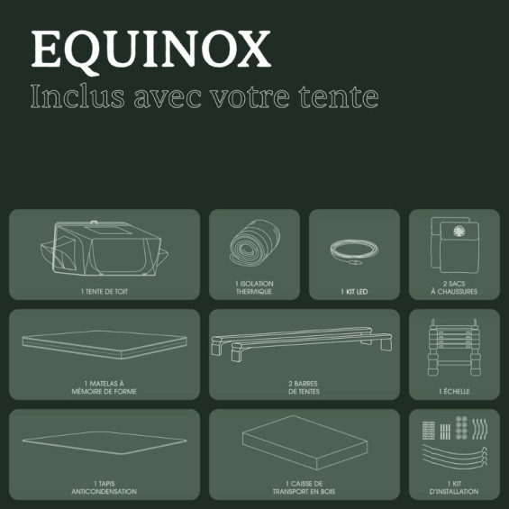 accessoires de la tente de toit équinox