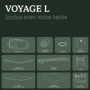 Accessoires de la tente de toit voyage L