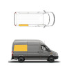 Rideau occultant pour fenêtre arrière droite - Mercedes Sprinter (Depuis 2006)