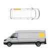 Rideau occultant pour fenêtre arrière gauche - VW Crafter Long L4H3 et L4H4  (Depuis 2017)