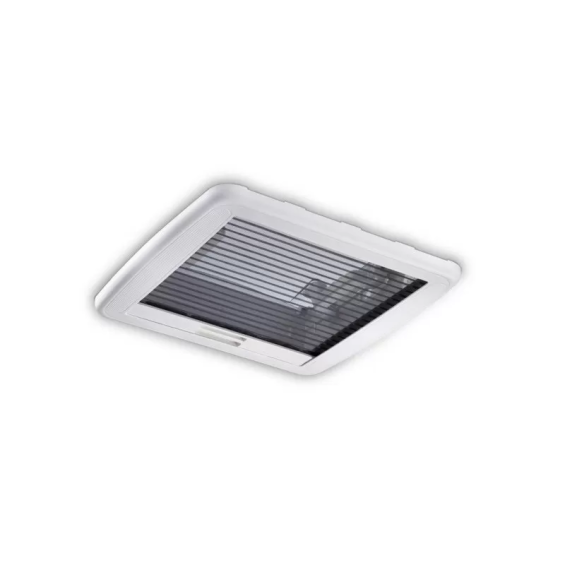 Intérieur lanterneau Dometic Mini Heki S-FL avec store occultant et moustiquaire