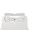 Lunette et couvercle ergonomiques des toilettes portables offrant un confort comme à la maison