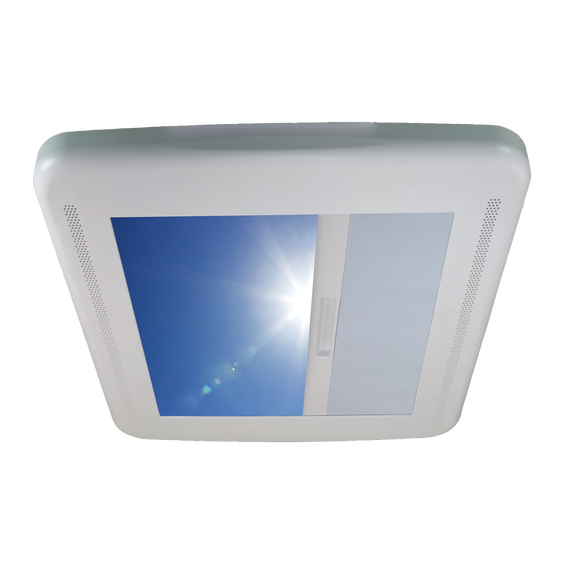 Store occultant pour lanterneau Maxxair ouvert
