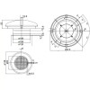 dimensions de l'aérateur de toit à ventilation permanente