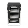 meuble de camping compact Baya Sun avec trois compartiments de rangement et structure en aluminium
