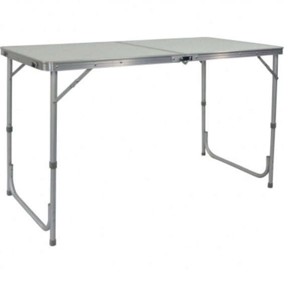 Table valise Eco Bayasun pliée de profil - épaisseur 8 cm pour rangement van