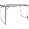 Table valise Eco Bayasun pliée de profil - épaisseur 8 cm pour rangement van