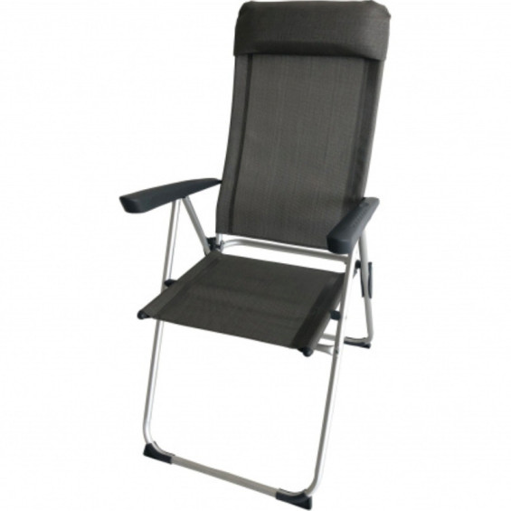 Fauteuil de camping pliant Bayasun Eco Plus textilène gris - vue 3/4