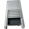 Détail plateau aluminium rainuré meuble cuisine camping Bayasun - résistance intempéries