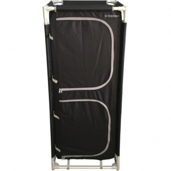 Meuble de rangement camping 4 étagères Bayasun toile polyester 600D - vue face fermé