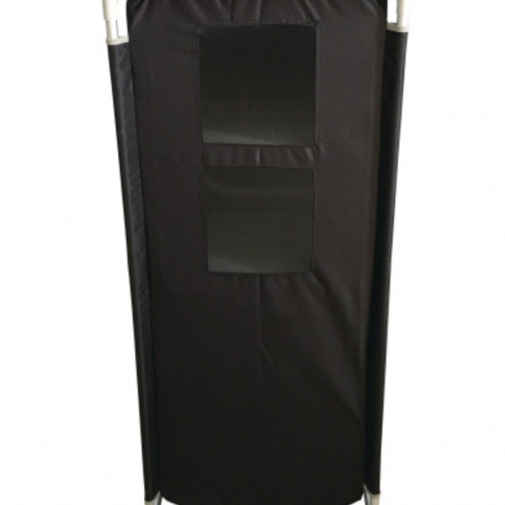 Meuble de rangement camping 4 étagères Bayasun toile polyester 600D - vue face fermé