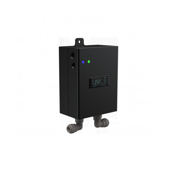 Purificateur d'eau OJI VAN Uvoji - vue arrière avec raccords cannelés