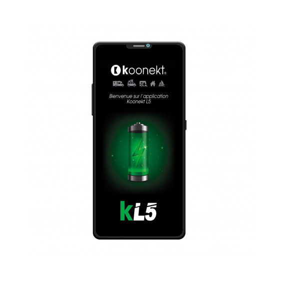 Batterie lithium LiFePO4 Koonekt KL5 200Ah sous-siège - application Koonekt KL5 écran d'accueil