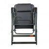Fauteuil de camping Sereno Soplair, vue de face dossier droit, assise large
