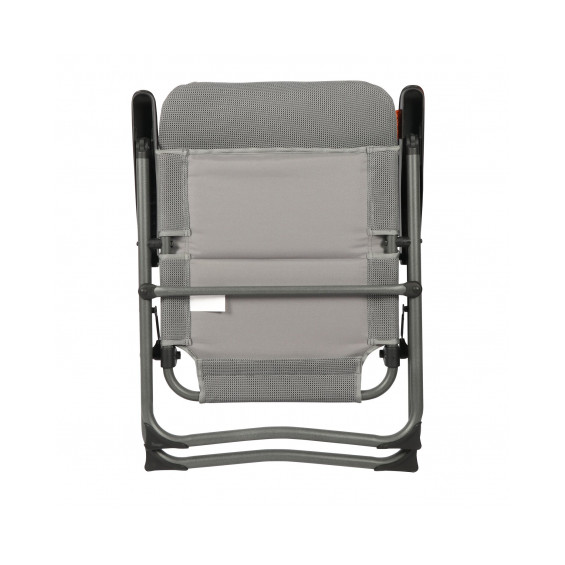 Fauteuil Nomado Soplair replié à plat, vue de dos, compacité pour rangement en van