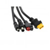 Kit de connectique du panneau solaire EZA 60W : câble MC4, adaptateurs DC5521, DC7909, XT60 et Anderson