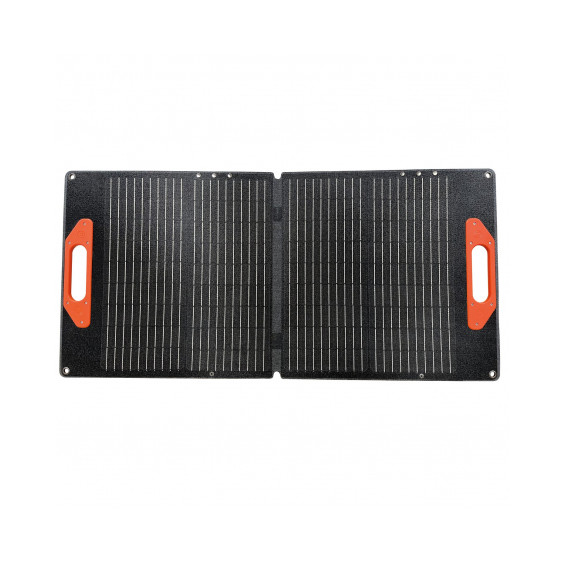 Panneau solaire valise EZA 100W déplié, technologie PERC, finition polyester waterproof