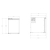 dimensions du frigo blizz f50