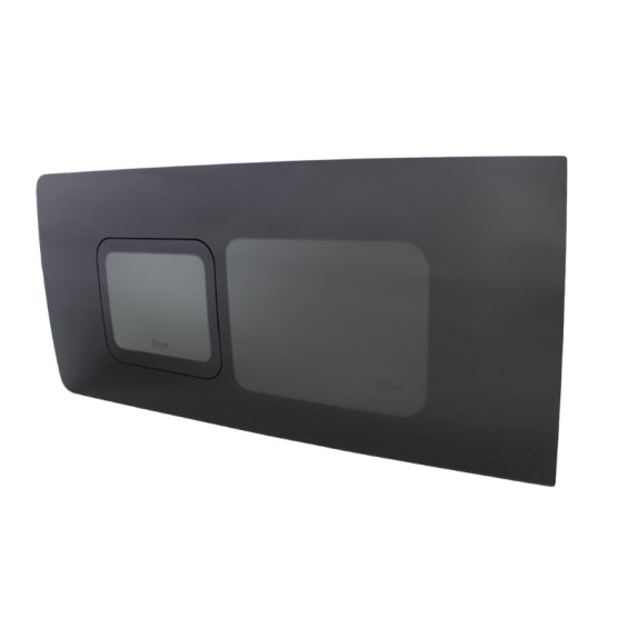 Fenêtre coulissante affleurante avant gauche sur Ford Transit Custom 2023 - profil extra-plat flush