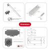 Dimensions du kit de chauffage autoterm Air 2D pour ford transit custom