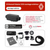 Kit chauffage extérieur Autoterm Air 2D 12V pour Renault Master XDD - contenu du kit